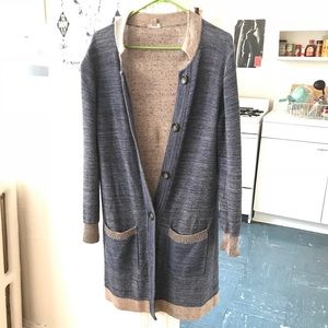 Cobalt Long Cardigan
